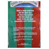 Christmas Countdown Clock with Santa and Snow Village, Boxed