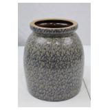 Beaumont Brothers Pottery 1997 Blue Spongeware Stoneware Crock
