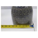 Beaumont Brothers Pottery 1997 Blue Spongeware Stoneware Crock