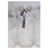 Vintage Glass Milk Bottles and Swing Top Bottles Lot