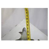 Distressed White Wooden Tabletop Greenhouse Terrarium, 24 x 15 in.