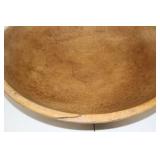 Large Antique Wooden Dough Bowl 15 Inch