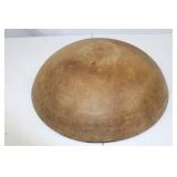 Large Antique Wooden Dough Bowl 15 Inch