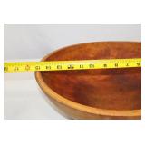 Primitive Wood Bowl and Rustic Painted Display Stands Lot