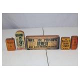 Set of Vintage Advertising Medicine Block Replicas