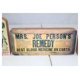 Set of Vintage Advertising Medicine Block Replicas