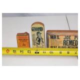 Set of Vintage Advertising Medicine Block Replicas