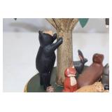 Folk Art Wood Carving "Tree of Life" by Randy Tate, 10 Inches Tall