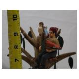 Folk Art Wood Carving "Tree of Life" by Randy Tate, 10 Inches Tall