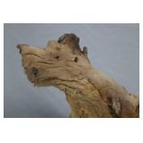 Natural Hardwood Accent Sculpture, 11x8 Inch Freeform Decor