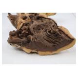 Natural Hardwood Accent Sculpture, 11x8 Inch Freeform Decor