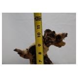 Natural Hardwood Accent Sculpture, 11x8 Inch Freeform Decor