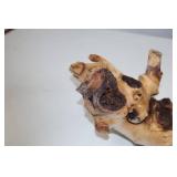 Natural Wood Burl Accent Piece - Organic 16 Inch