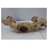 Natural Wood Burl Accent Piece - Organic 16 Inch