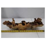 Natural Wood Burl Accent Piece - Organic 16 Inch