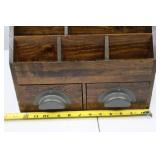 Pottery Barn Wooden Organizer with Drawers and Compartments