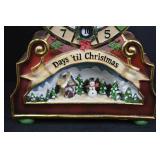 Christmas Countdown Clock with Santa and Snow Village, Boxed