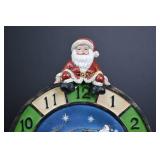Christmas Countdown Clock with Santa and Snow Village, Boxed