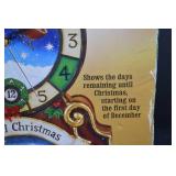 Christmas Countdown Clock with Santa and Snow Village, Boxed