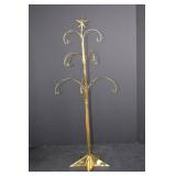 Brass Star Tree Ornament Hanger, 26.5 Inch Display Stand
