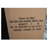 Brass Star Tree Ornament Hanger, 26.5 Inch Display Stand