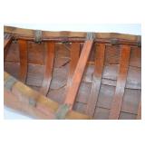 Handcrafted Birch Bark Canoe Model, Approx. 22 Inches Long