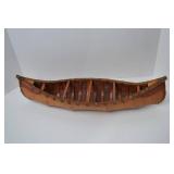 Handcrafted Birch Bark Canoe Folk Art Decor
