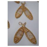 Lot of Miniature Snowshoes Ornaments