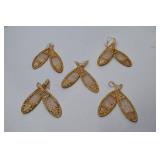 Lot of Miniature Snowshoes Ornaments
