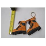 Set of 6 Pairs Vintage Miniature Hiking Boot Ornaments 4 Inch