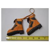 Set of 6 Pairs Vintage Miniature Hiking Boot Ornaments 4 Inch