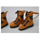 Set of 6 Pairs Vintage Miniature Hiking Boot Ornaments 4 Inch