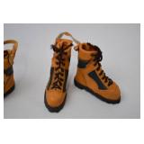 Set of 6 Pairs Vintage Miniature Hiking Boot Ornaments 4 Inch