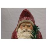 Vintage-Look Christmas Santa Claus Figurine with Red Coat