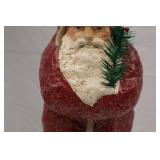 Vintage-Look Christmas Santa Claus Figurine with Red Coat