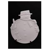 Ancora Made in Italy Snowman Christmas Ceramic Platter