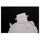 Ancora Made in Italy Snowman Christmas Ceramic Platter