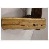 Rustic Natural Wood Log Accent Shelf 16 Inch