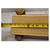 Rustic Natural Wood Log Accent Shelf 16 Inch