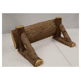Rustic Natural Wood Log Accent Shelf 16 Inch
