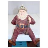7-Inch Glittered Sitting Santa Claus Christmas Figure
