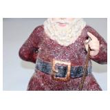 7-Inch Glittered Sitting Santa Claus Christmas Figure