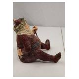 7-Inch Glittered Sitting Santa Claus Christmas Figure