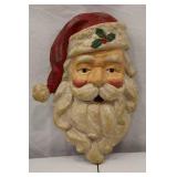 Large Vintage Santa Claus Wall Plaque Christmas Decoration