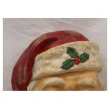 Large Vintage Santa Claus Wall Plaque Christmas Decoration