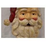 Large Vintage Santa Claus Wall Plaque Christmas Decoration