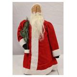 16-Inch Santa Claus Christmas Figure with Tree Decor