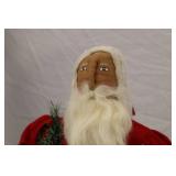 16-Inch Santa Claus Christmas Figure with Tree Decor