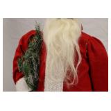 16-Inch Santa Claus Christmas Figure with Tree Decor