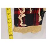 Primitive Santa Hanging Decoration with Plaid Robe, 24 Inches